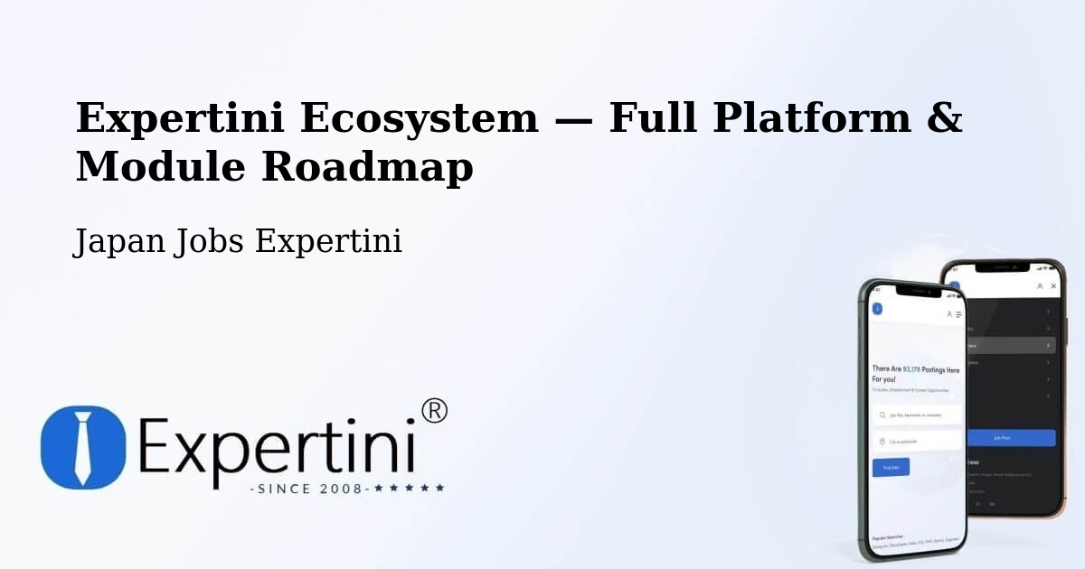 Expertini Ecosystem — Full Platform & Module Roadmap – Mihara